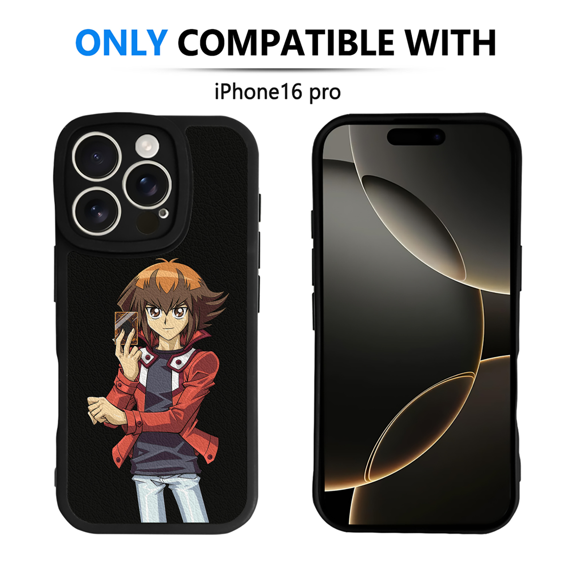遊☆戯☆王 Yu-Gi-Oh! 【iPhone 16シリーズ対応】シリコンスマホケース（レザー調） 材質：シリコン